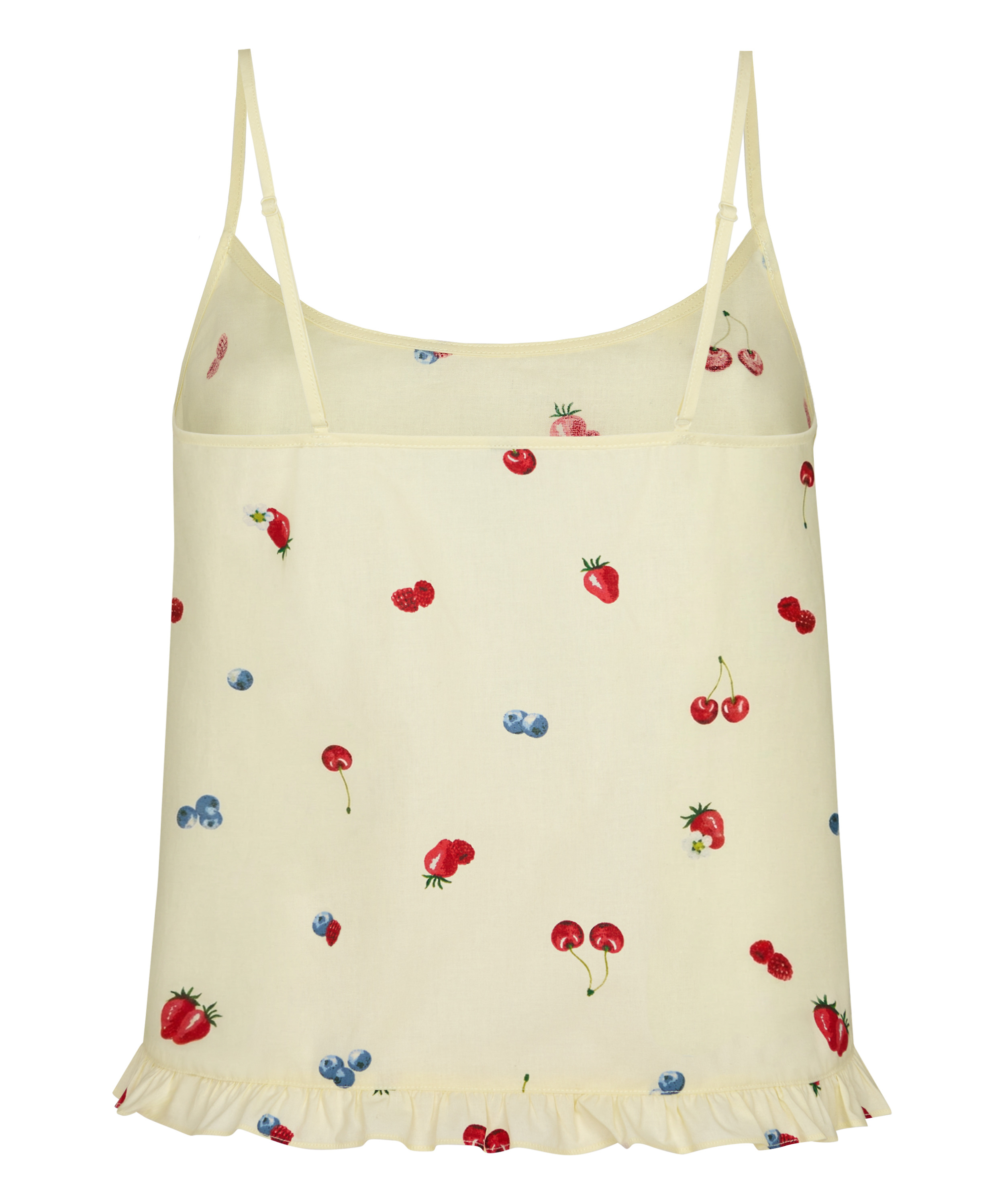 Tkany top na ramiączkach, Ż&oacute;łty, main