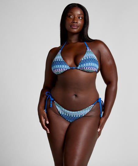 Top od bikini Cali Highleg, Niebieski