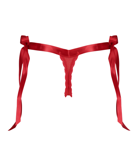 Berry Extra Low Rise Thong, Czerwony