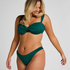 G&oacute;ra Bikini Azua z Fiszbinami Bez Wkładek, Zielony
