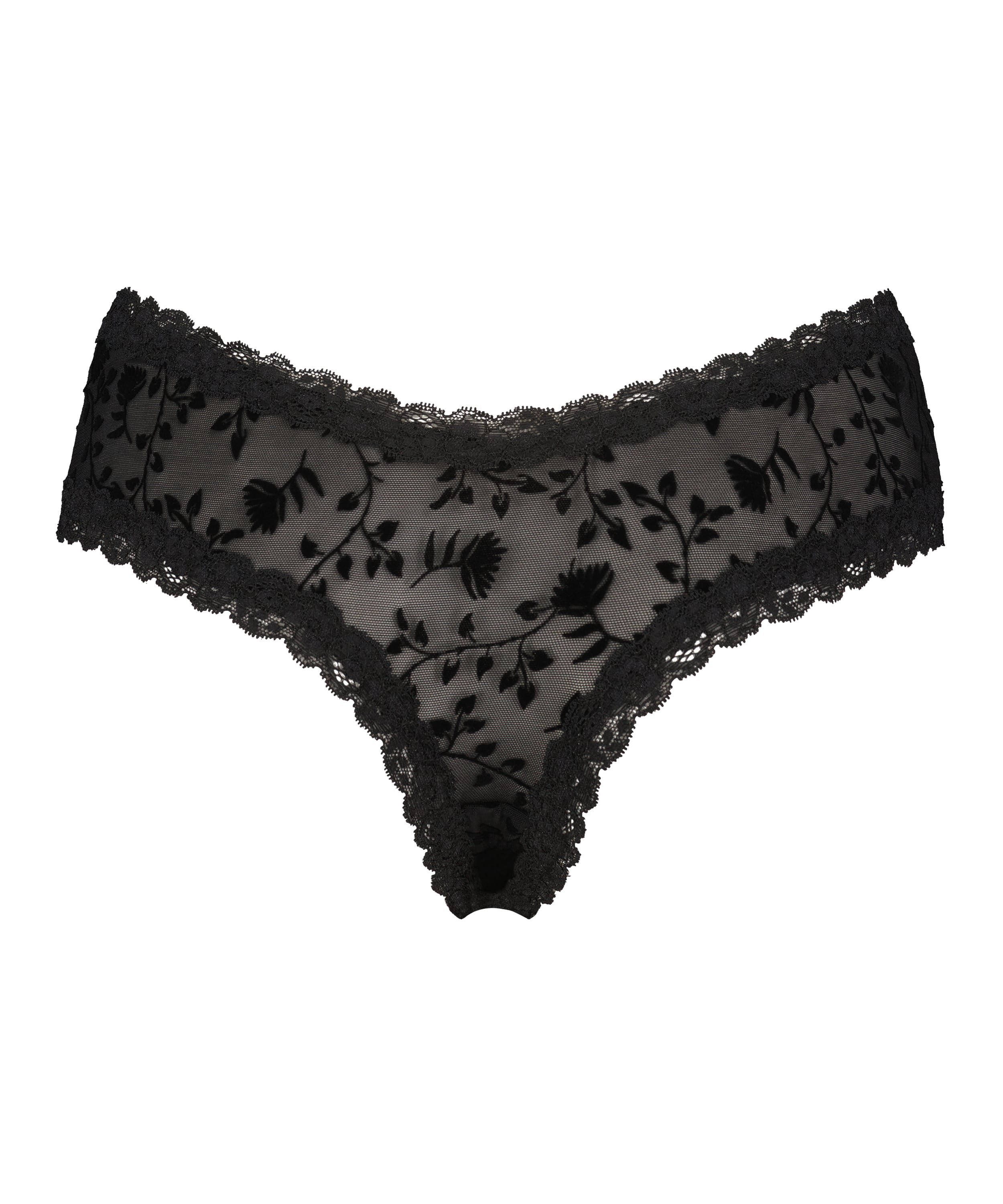 Brazyliany V-shape Mesh, Czarny, main