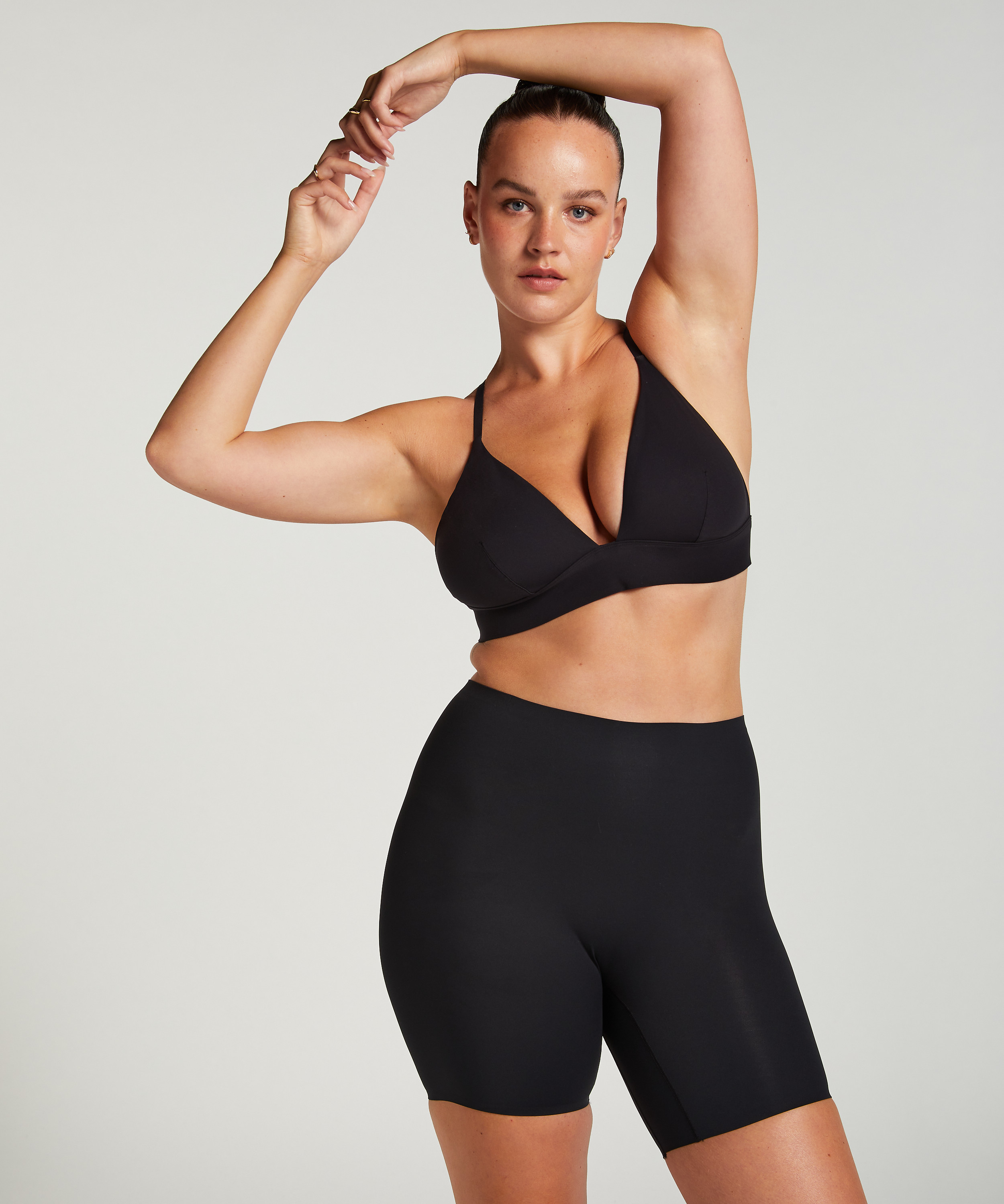 Tr&oacute;jkąt Bralette Smooth, Czarny, main