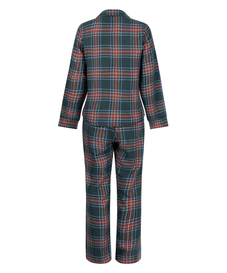Piżama we wz&oacute;r Flannel, Zielony