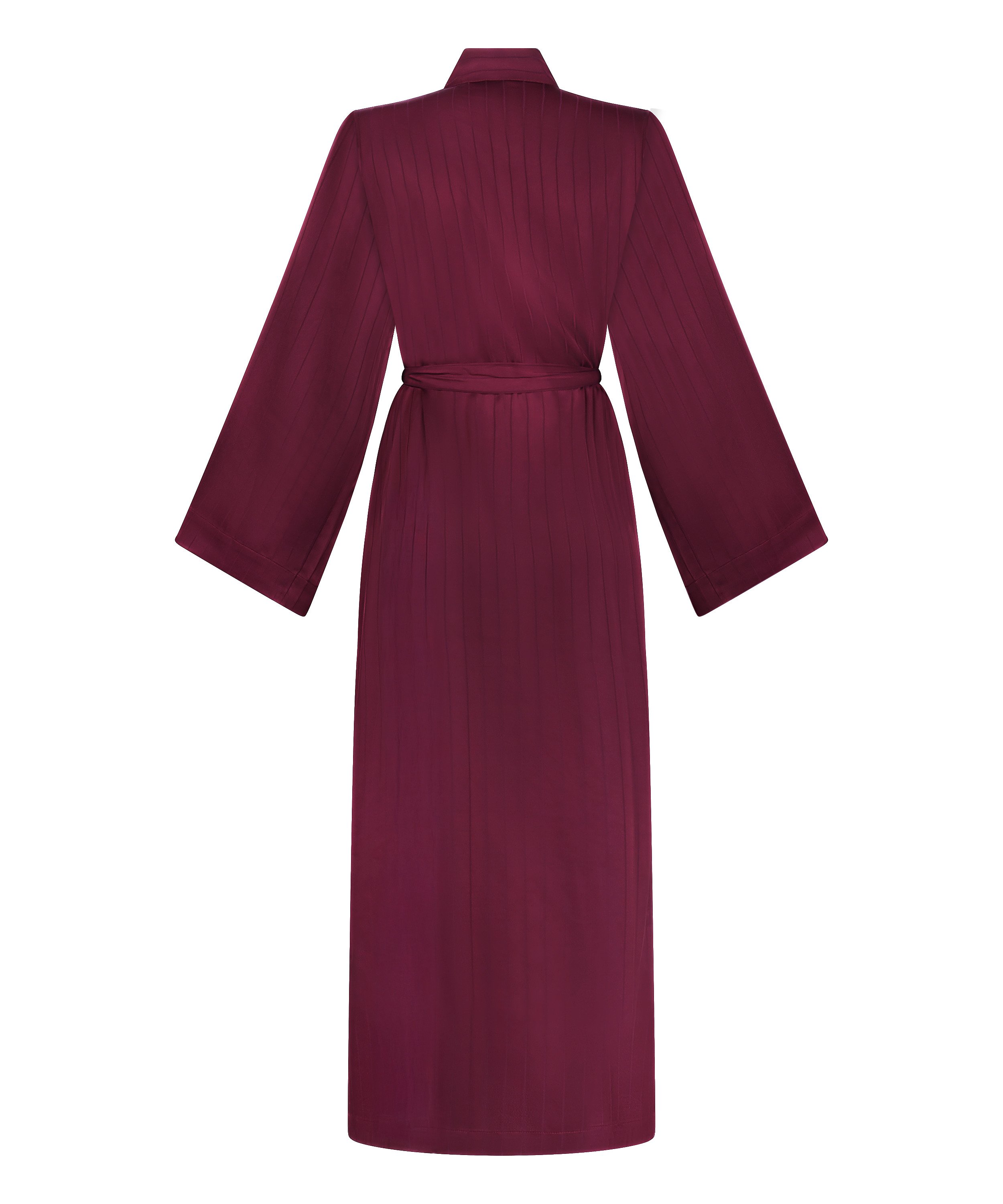 Kimono satynowe w prążki, Fioletowy, main