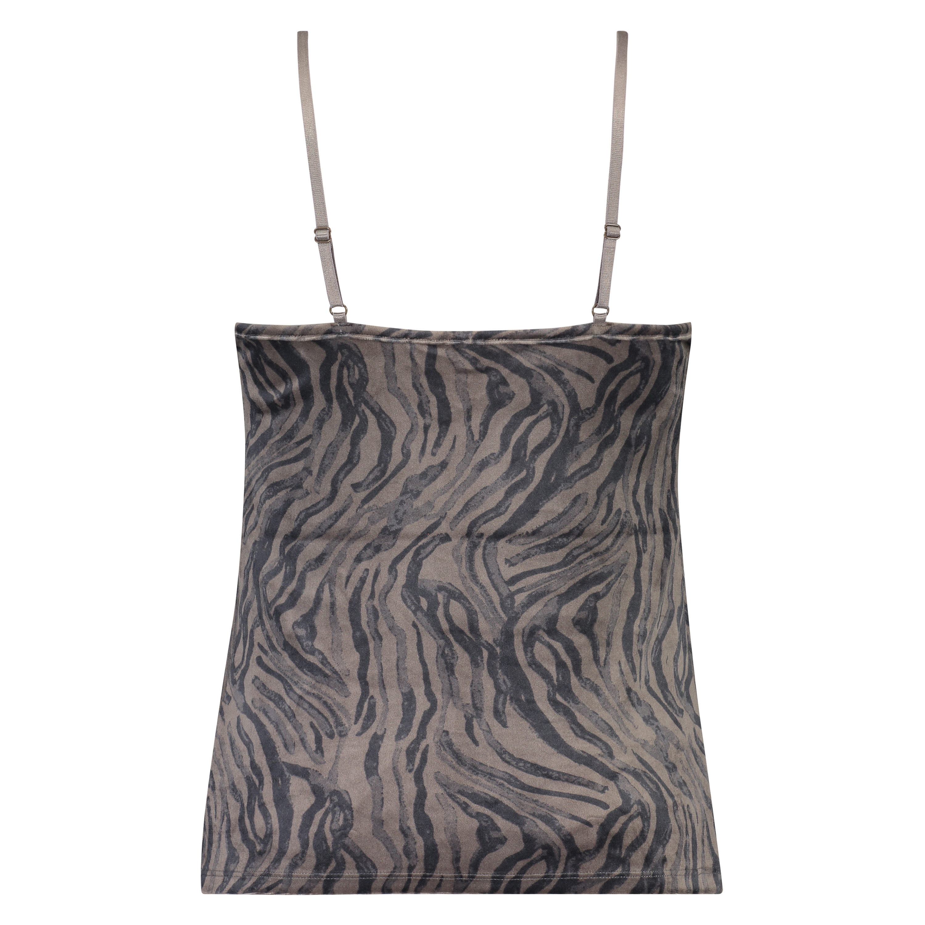 Zebra Velour Cami, Szary, main