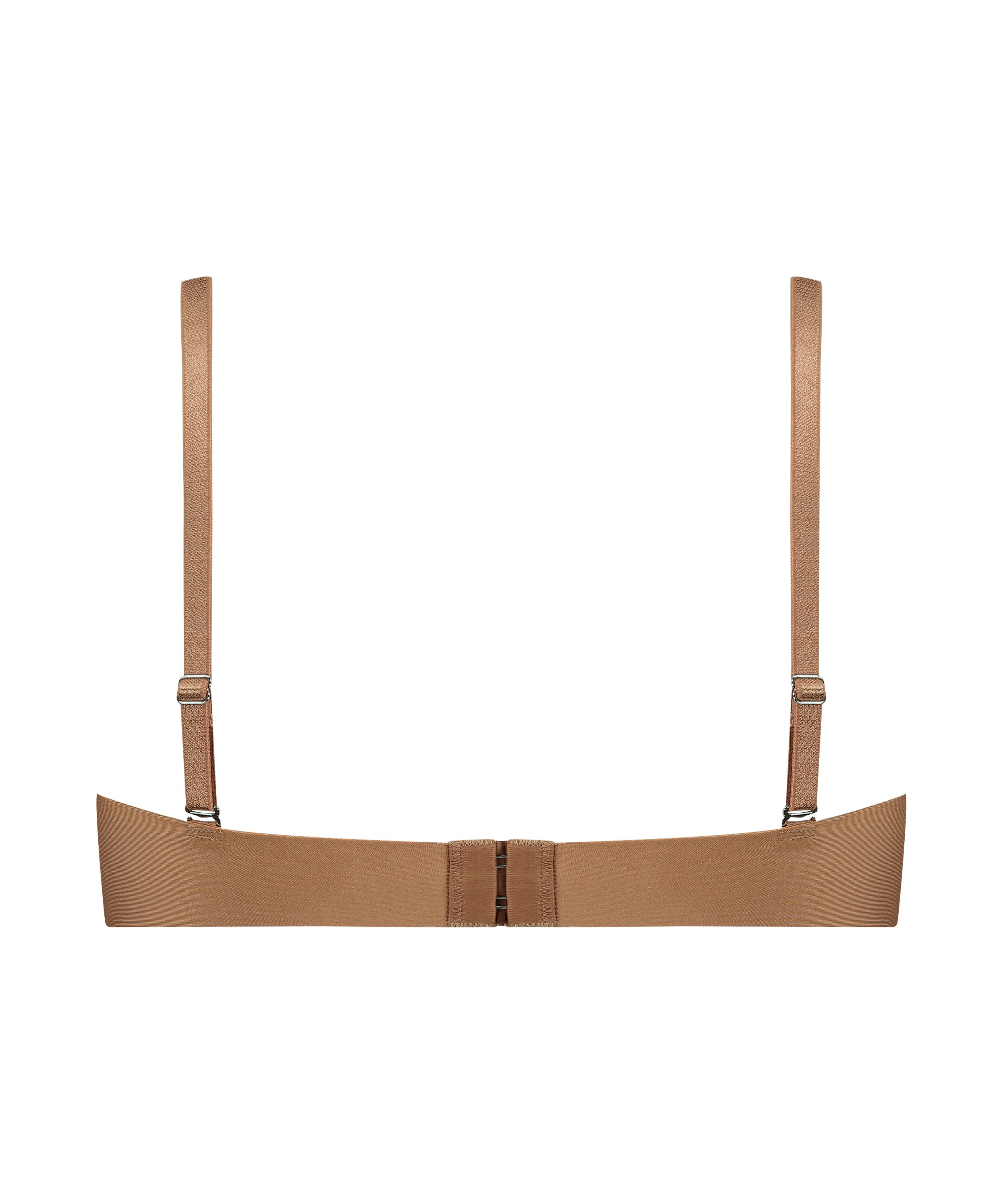 Usztywniany biustonosz z fiszbinami Jane bez ramiączek, Brązowy, main