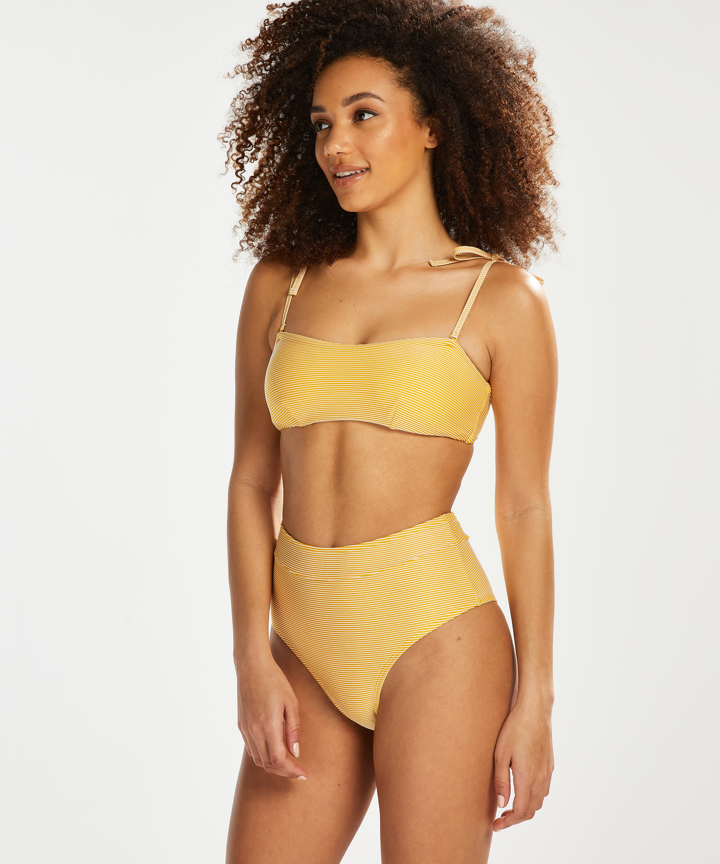 Wysokie brazyliany od bikini Carmel, Żółty, main