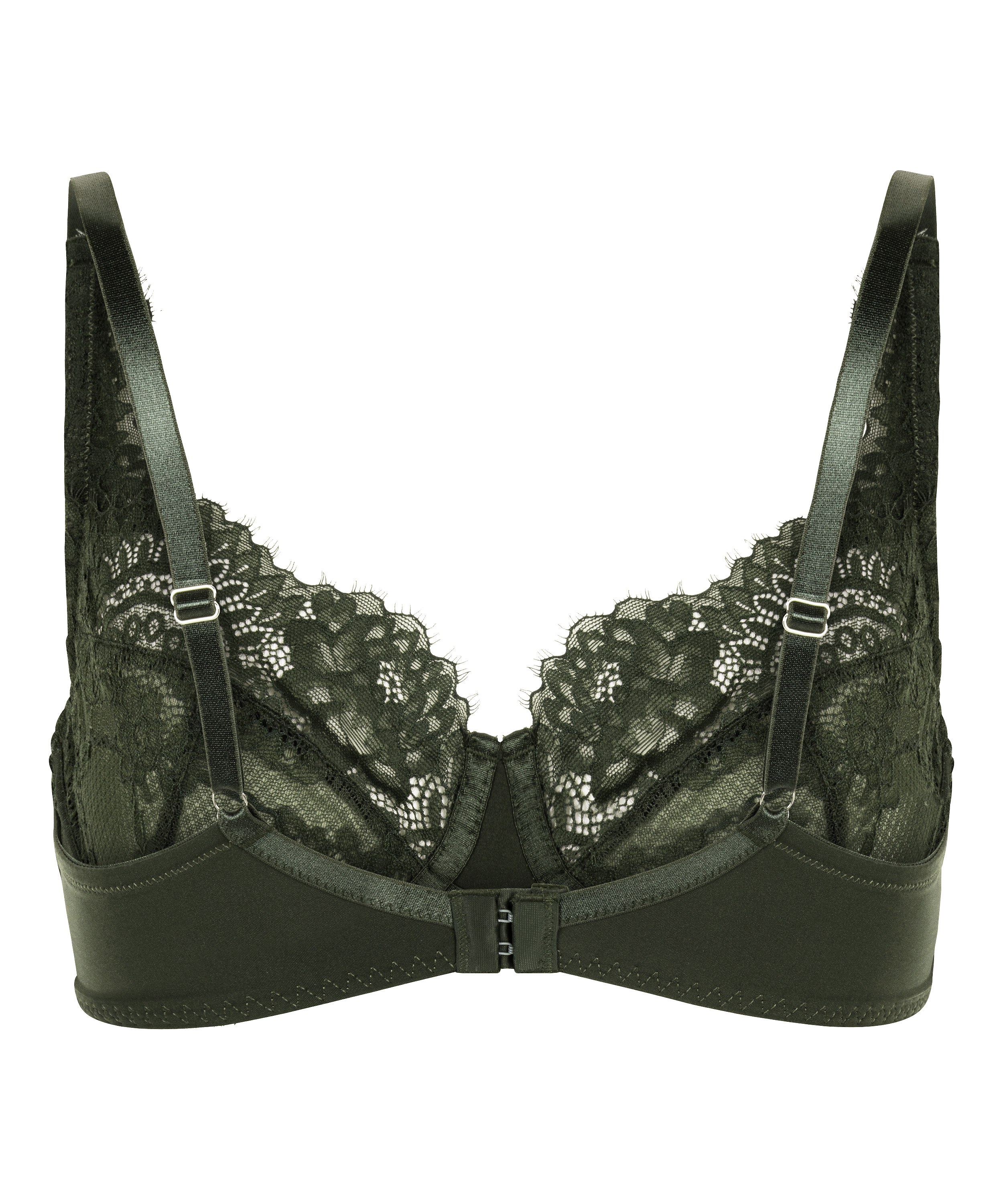 Nieusztywniany biustonosz Amara z fiszbinami, Zielony, main