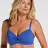 Nieusztywniona g&oacute;ra od bikini z fiszbinami Luxe, Niebieski