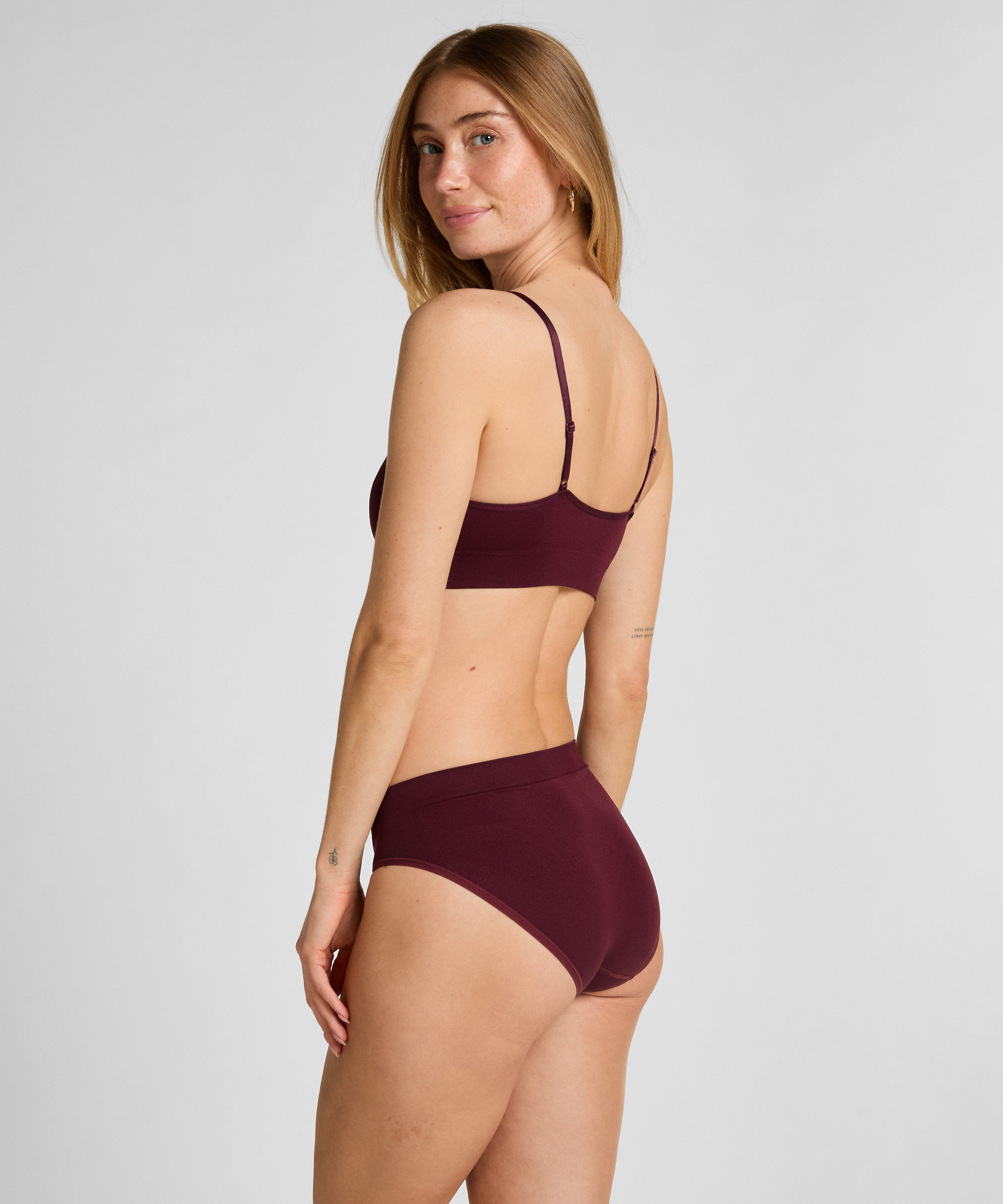 Tr&oacute;jkątny biustonosz bralette Dide, Czerwony, main