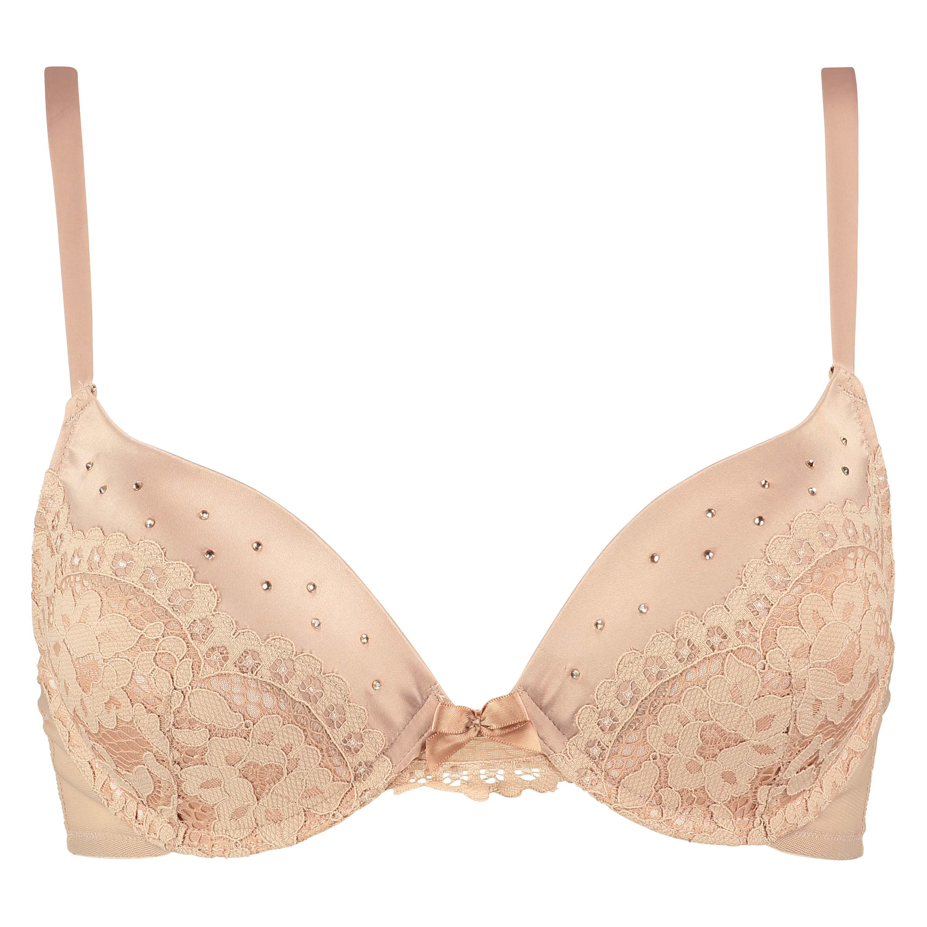 Padded underwired push-up bra Paloma, Beżowy, main