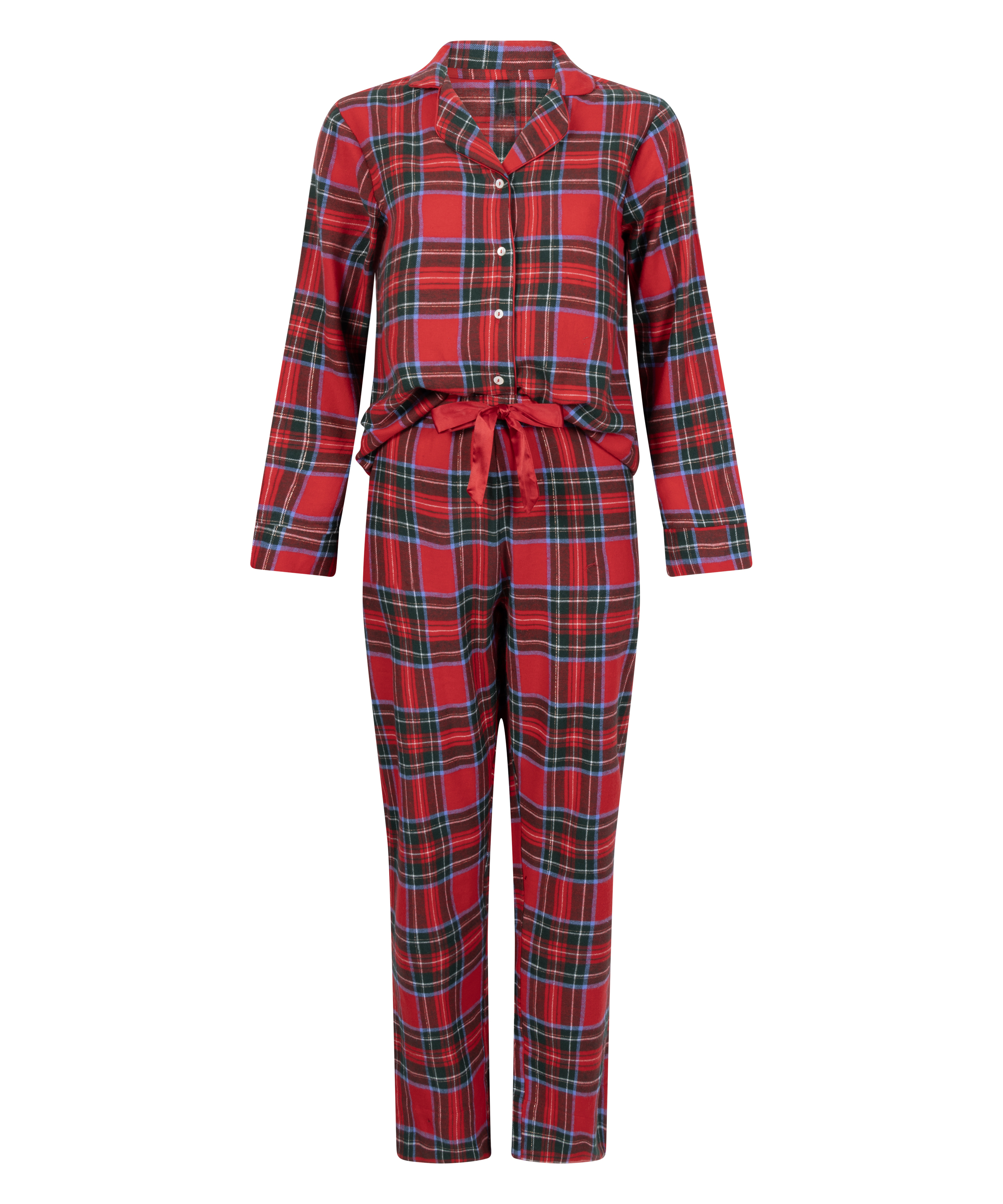 Piżama we wz&oacute;r Flannel, Czerwony, main
