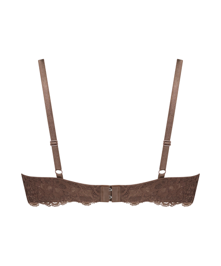 Biustonosz nieusztywniany z fiszbinami Marine, Brązowy