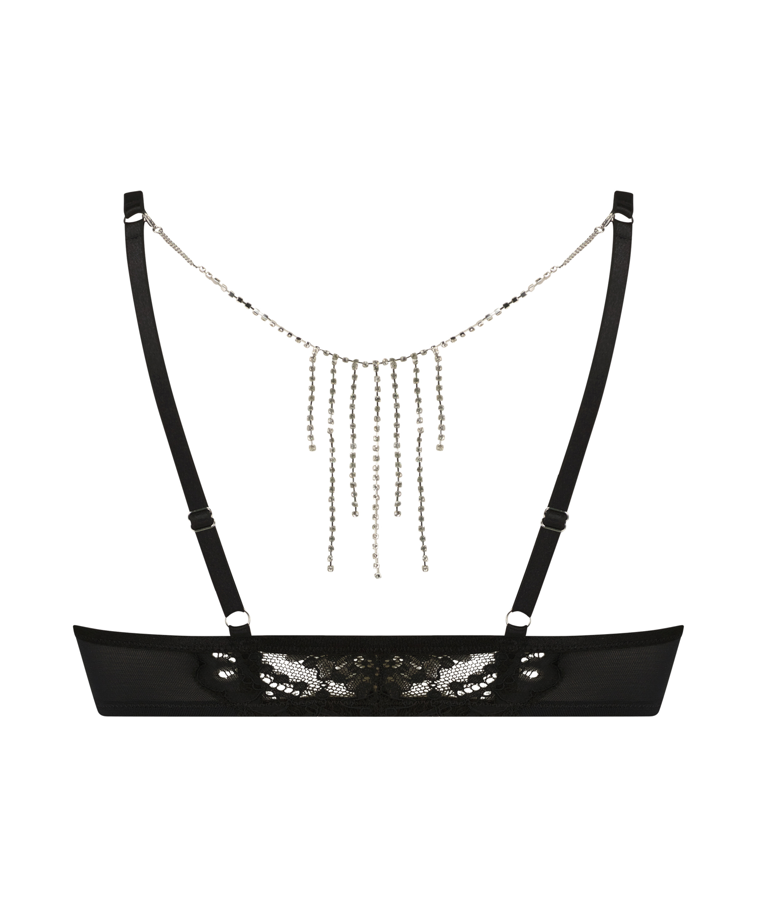 Usztywniony biustonosz z fiszbinami Samantha, Czarny, main