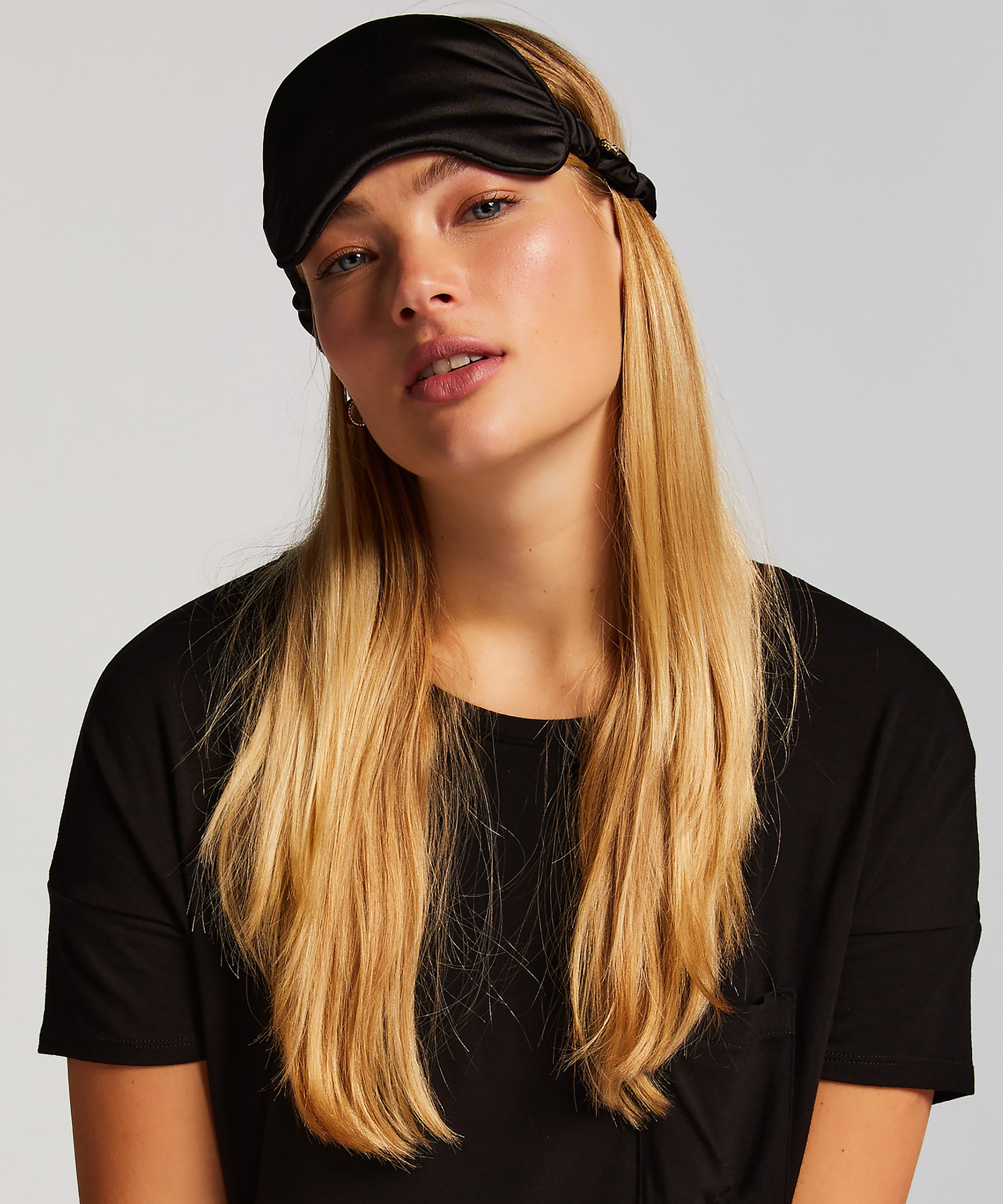 Maska do spania, Czarny, main