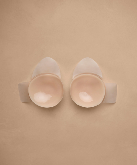 Przyklejane miseczki unoszące biust, Beżowy