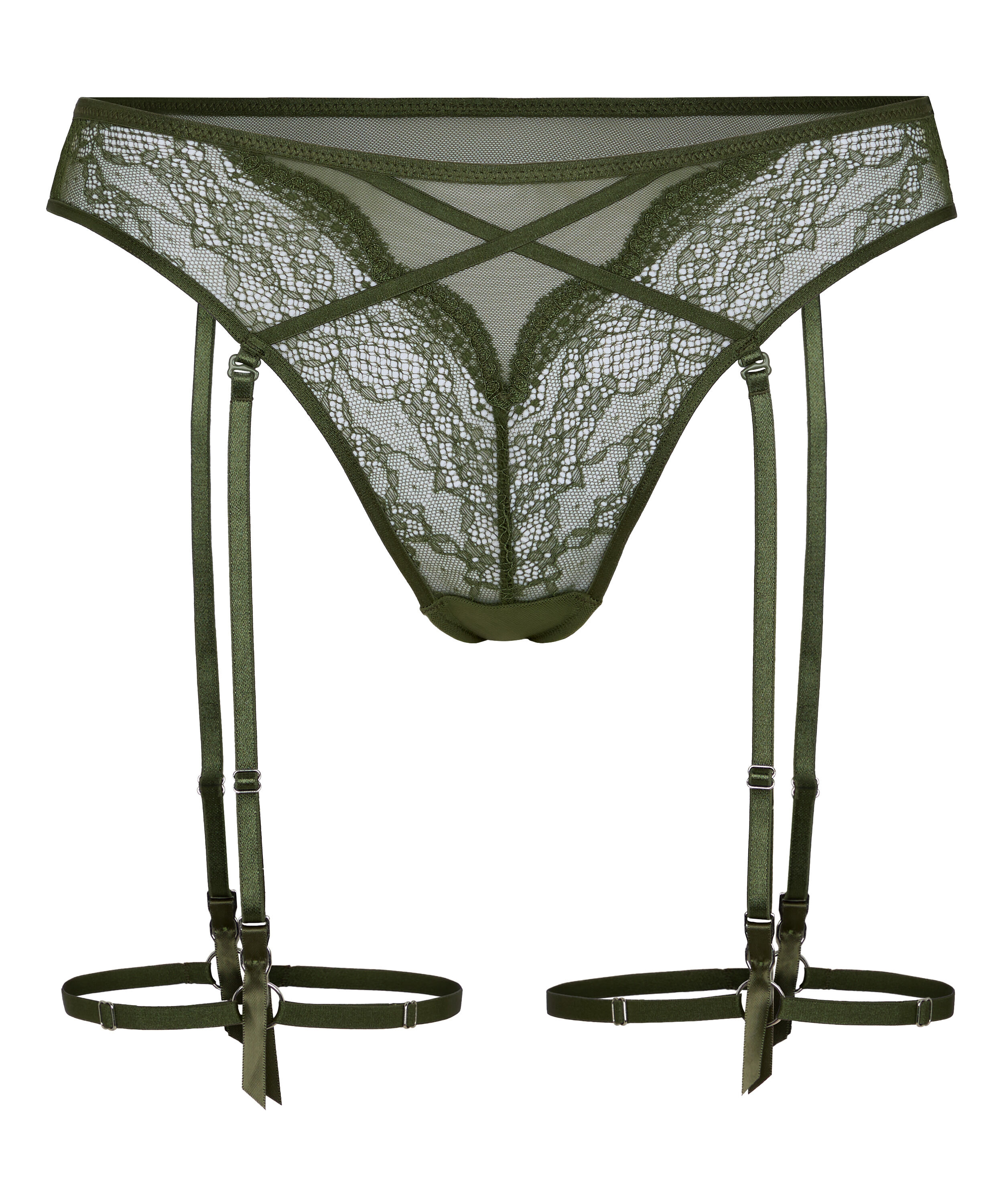 Stringi Highleg Isabelle z Wysokim Stanem, Zielony