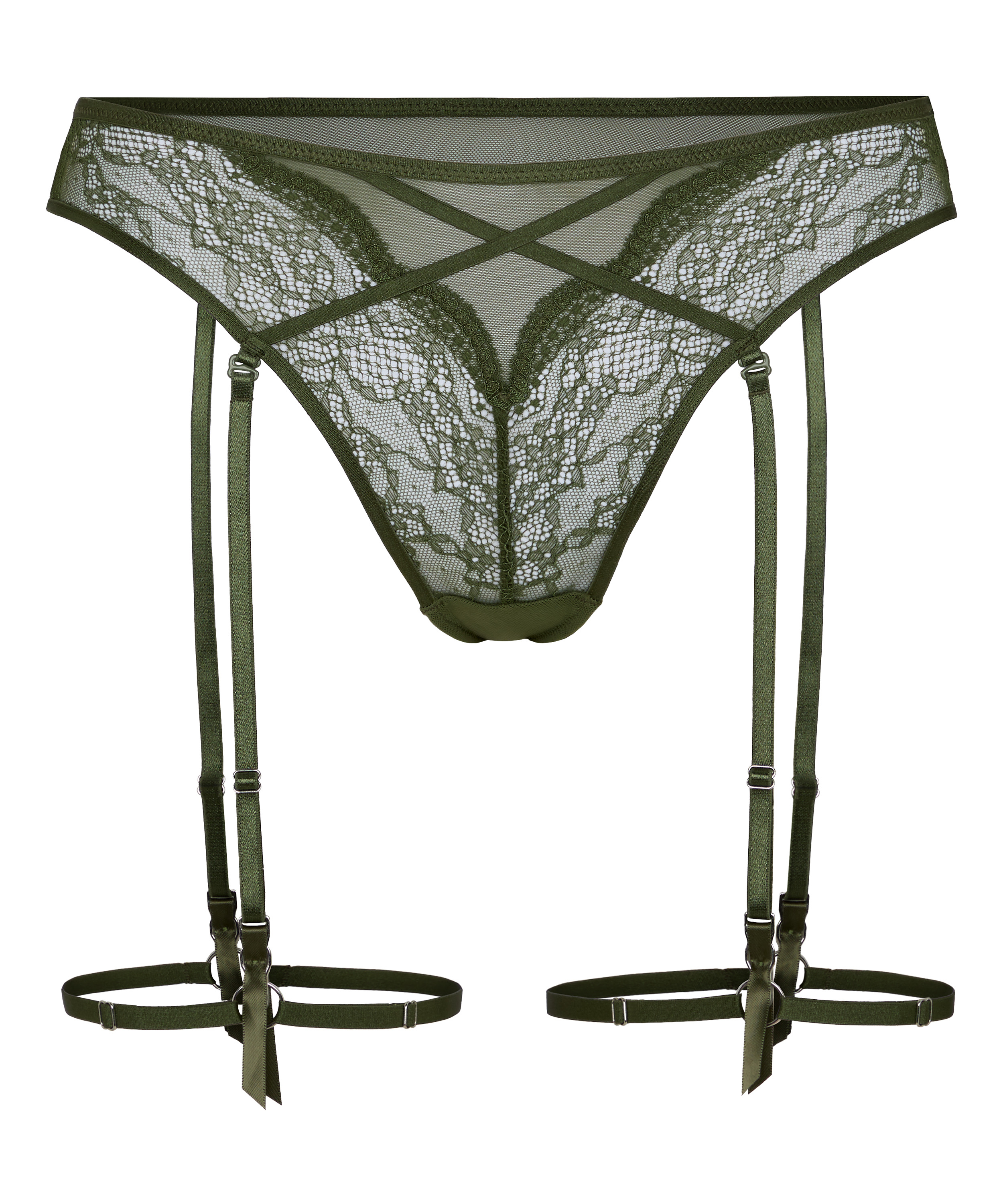 Stringi Highleg Isabelle z Wysokim Stanem, Zielony, main