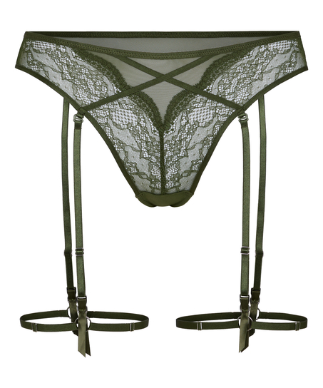 Stringi Highleg Isabelle z Wysokim Stanem, Zielony