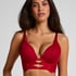Biustonosz Push-Up Longline Marianna, Czerwony