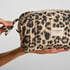 Kosmetyczka Duża Leopard, Beżowy