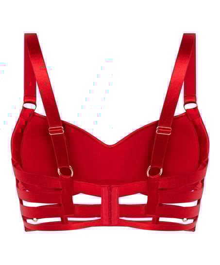 Biustonosz bralette Noeki, Czerwony