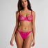 Nieusztywniany biustonosz z fiszbinami Peonie, R&oacute;żowy
