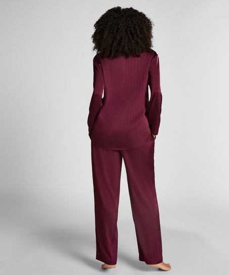 Kurtka satynowa w prążki, Fioletowy