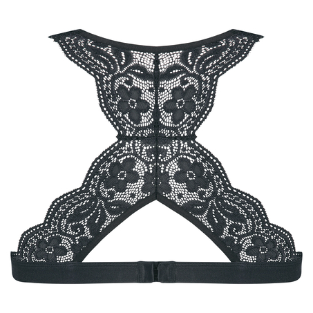 Halter racerback bralette, Czarny