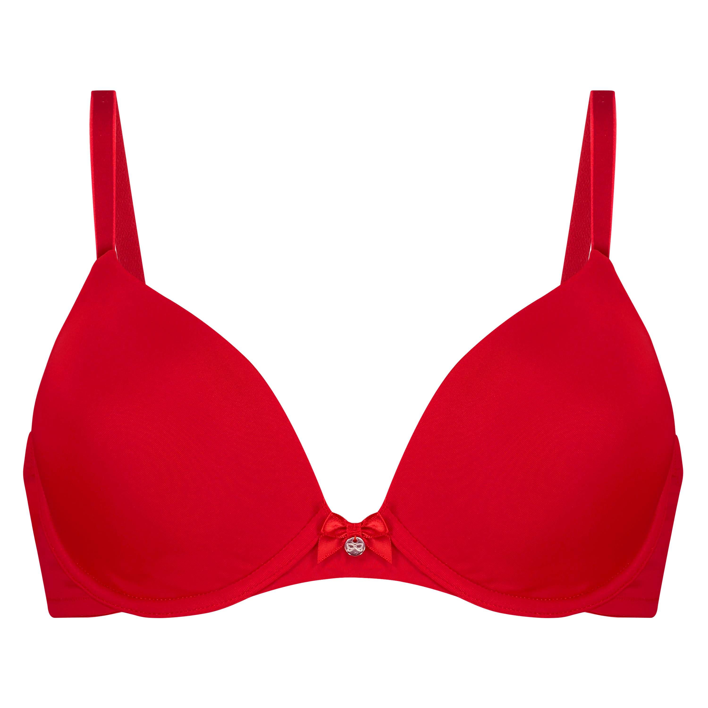 Biustonosz usztywniany z fiszbinami Plunge, Czerwony, main