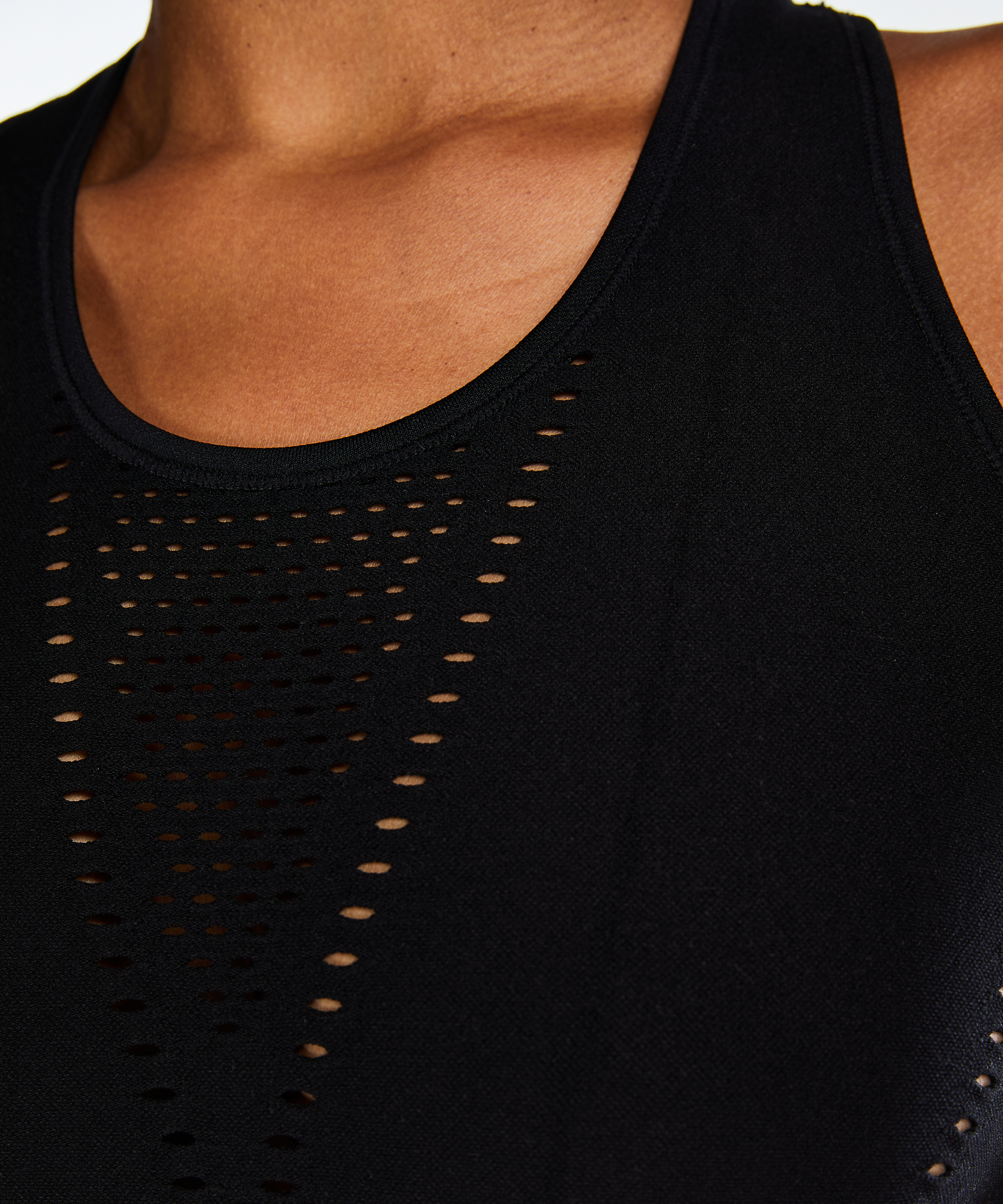 HKMX roundknit tank top, Czarny, main