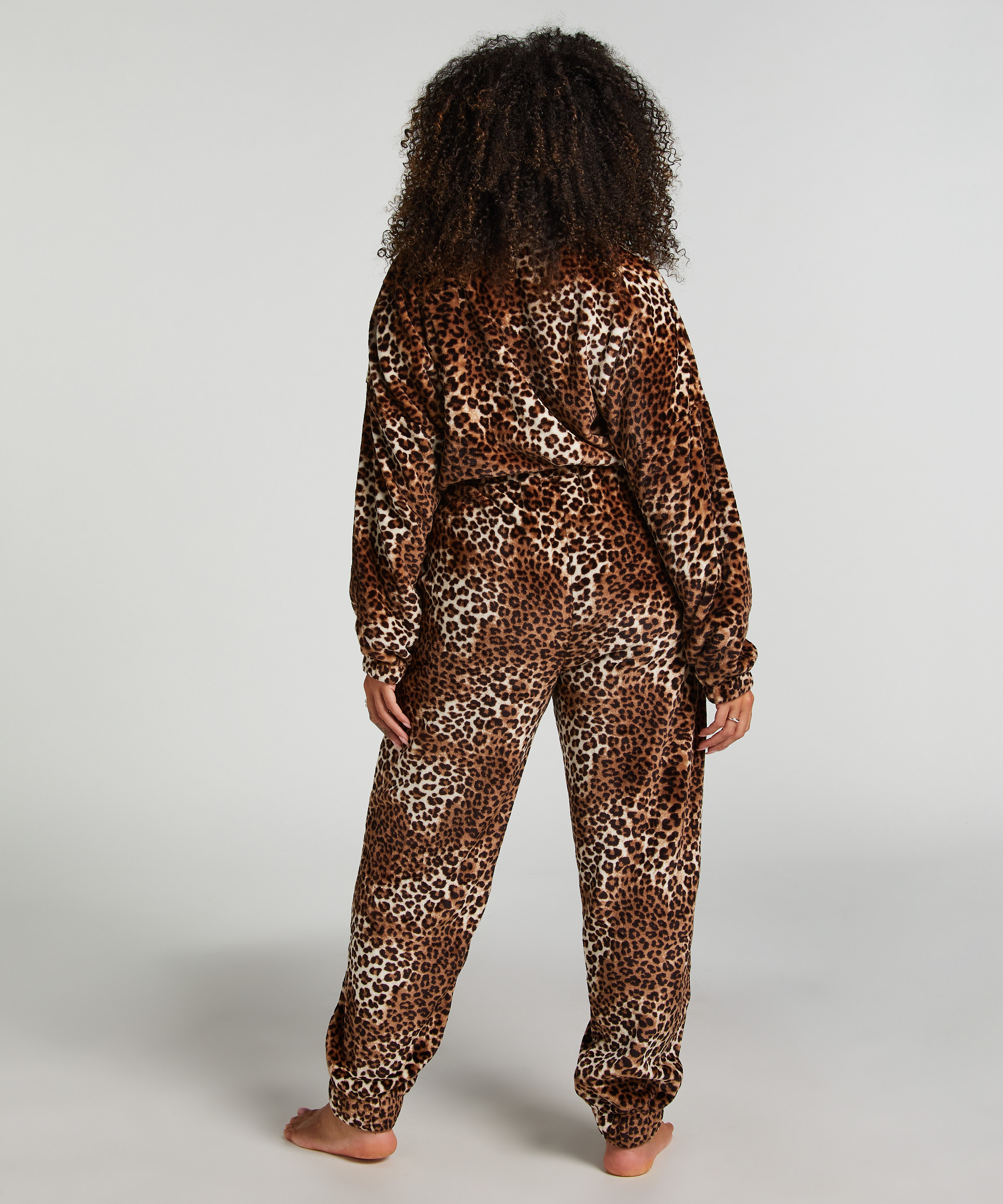 Flanelowy kombinezon, Beżowy, main