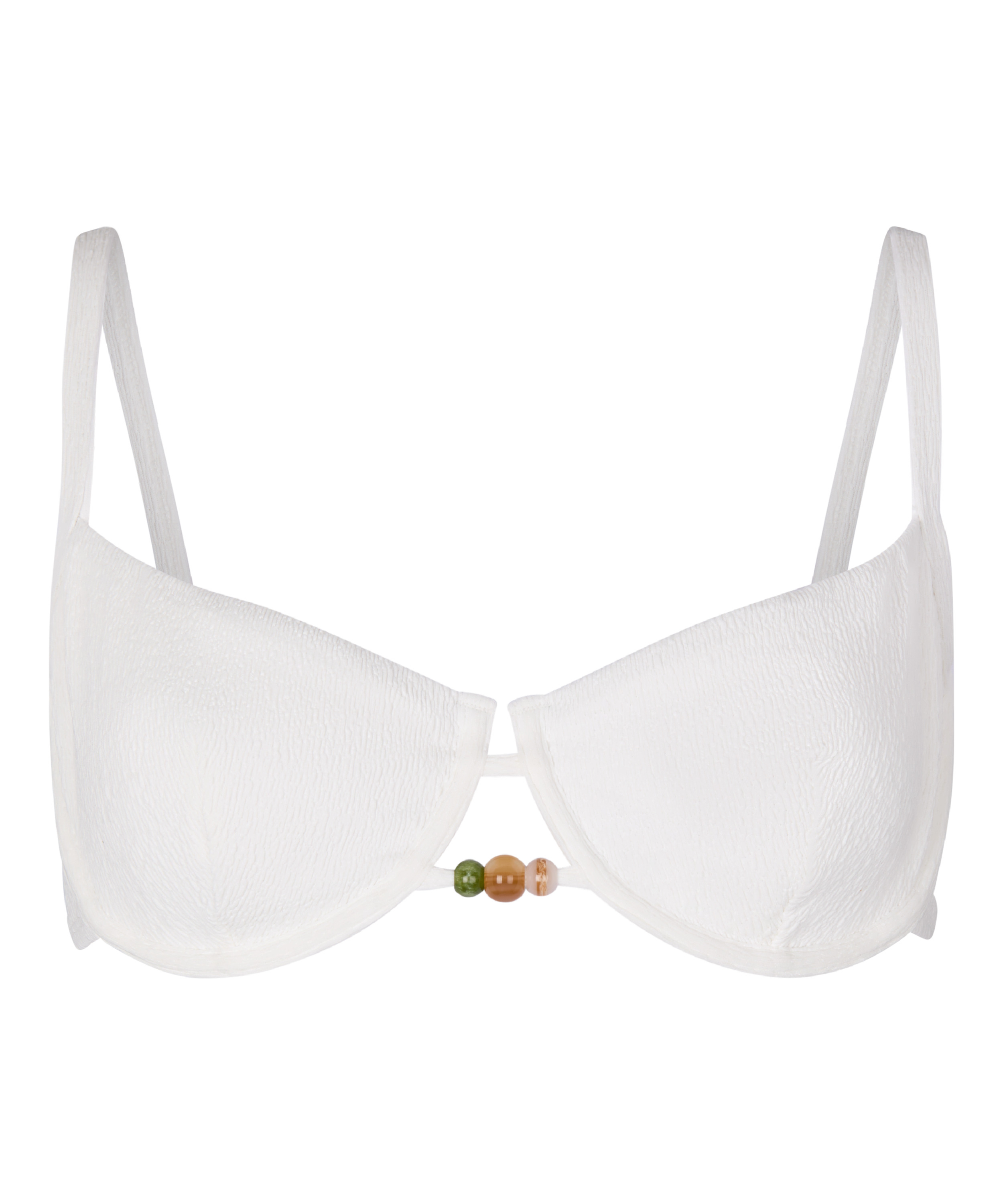 Biustonosz Bikini z Fiszbinami i Wkładkami Aruba, Biały, main