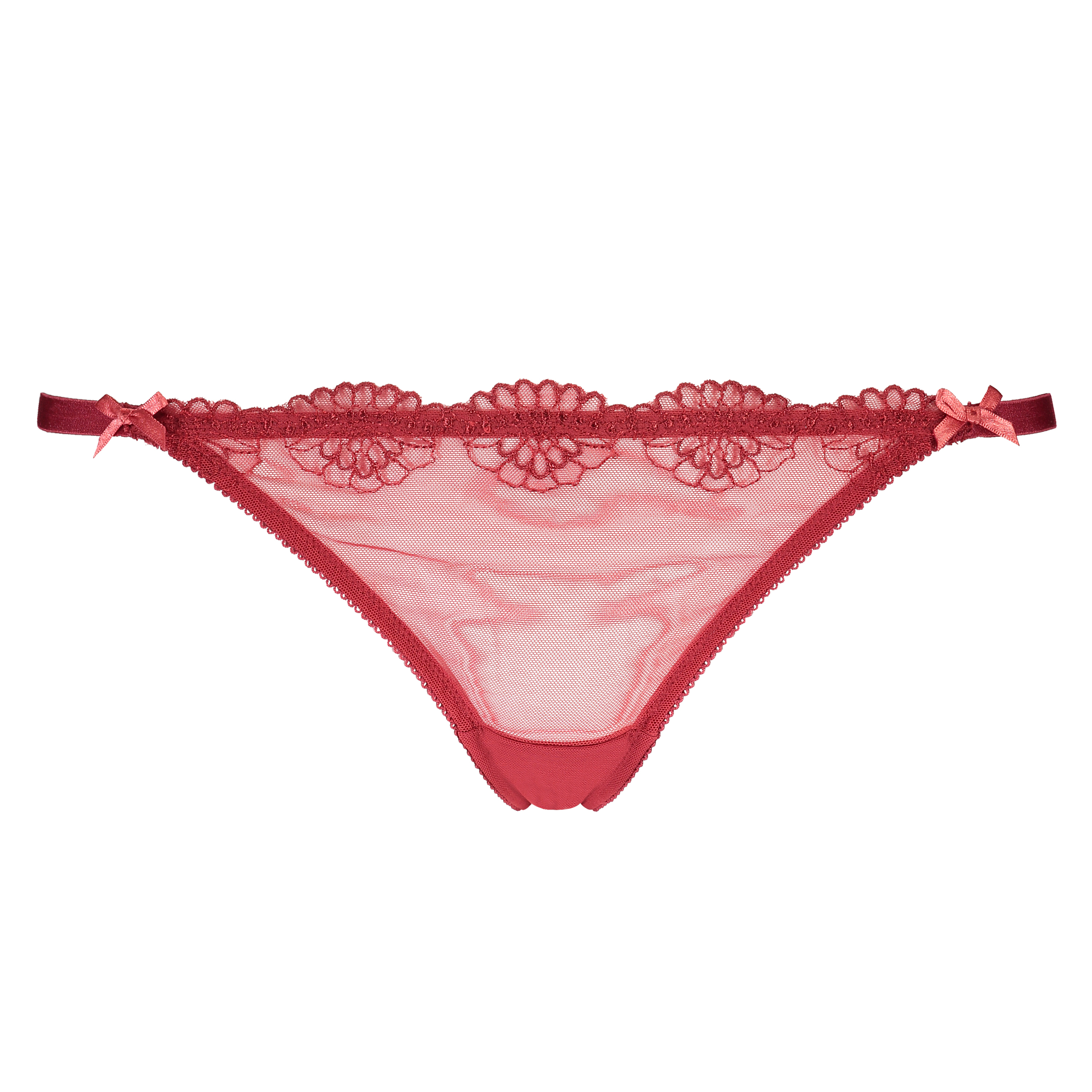 Thong Embroidered, Czerwony, main
