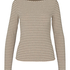 Boatneck Top, Beżowy