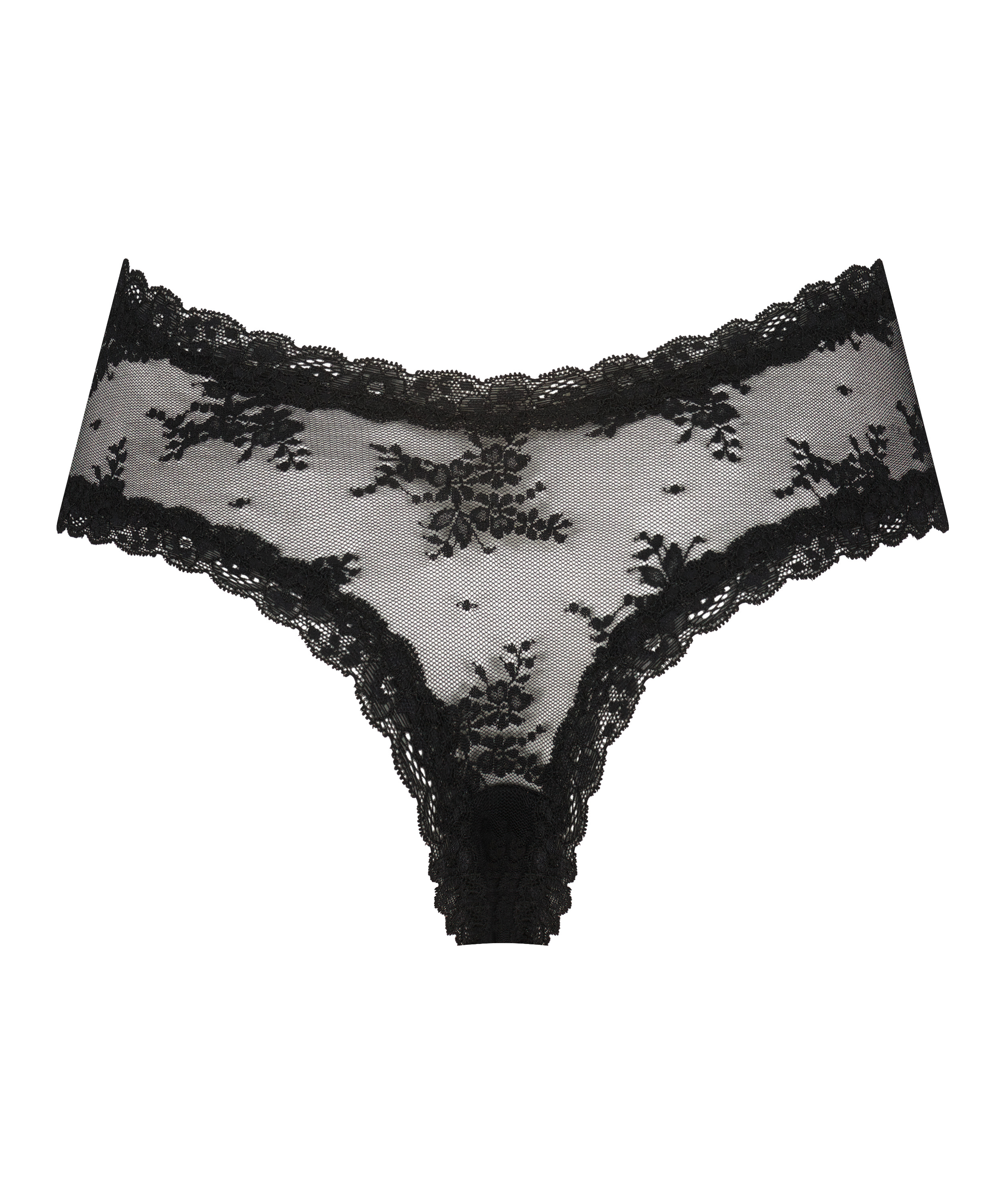 Brazyliany V-shape Mesh, Czarny, main