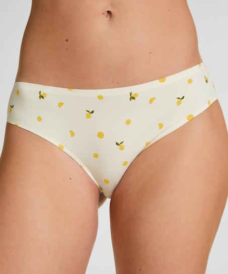 Brazyliany micro ze wzorem, Biały