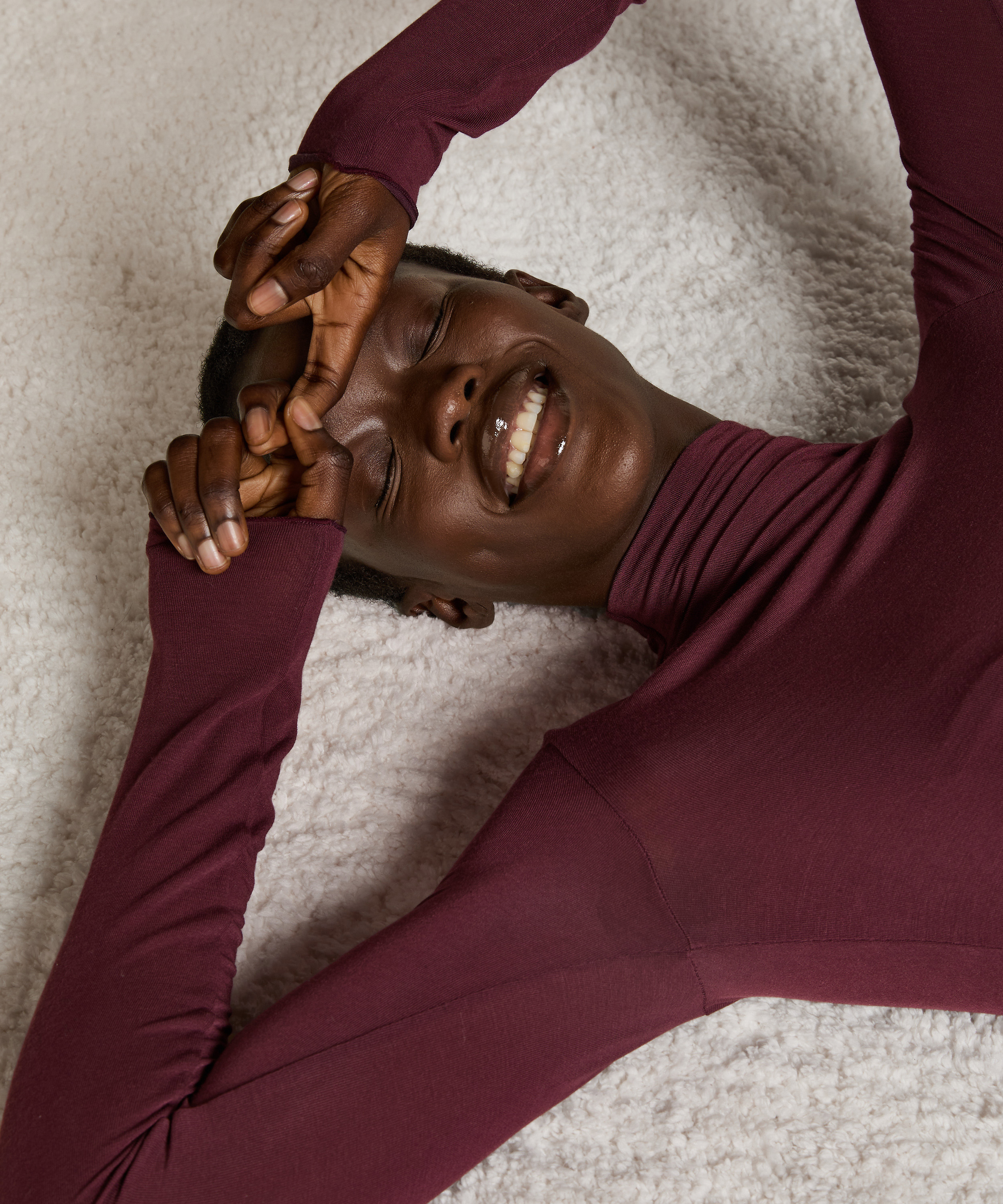 super miękki golf z kaszmirem top, Fioletowy, main