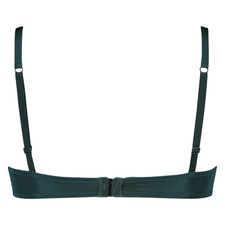 Usztywniony biustonosz push-up z fiszbinami Pia, Zielony