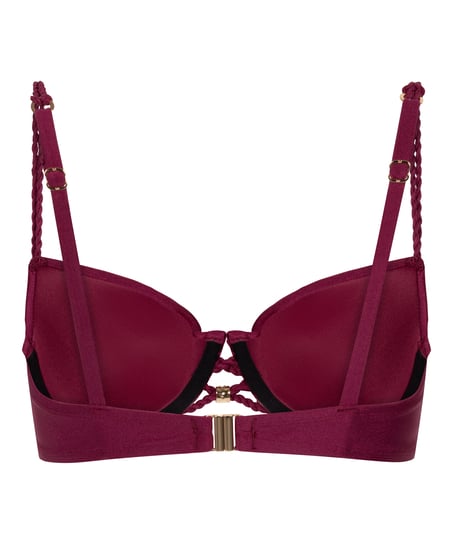 Usztywniany top bikini z fiszbinami Marrakech, Czerwony