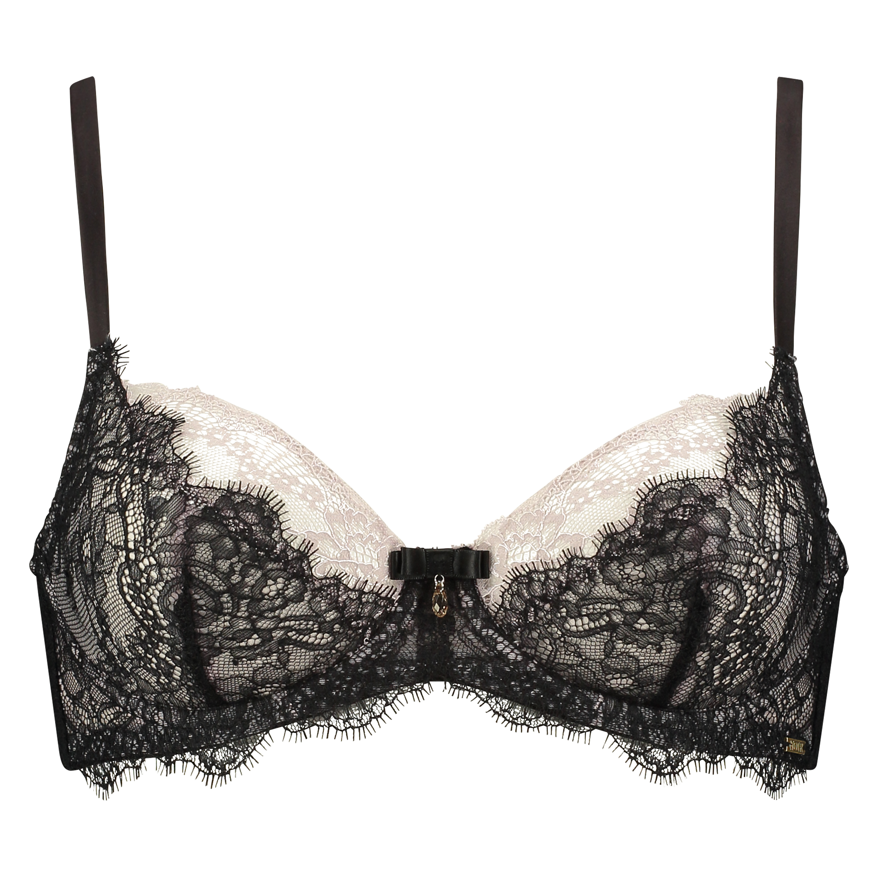 Non-padded underwired bra Kimber, Czarny, main