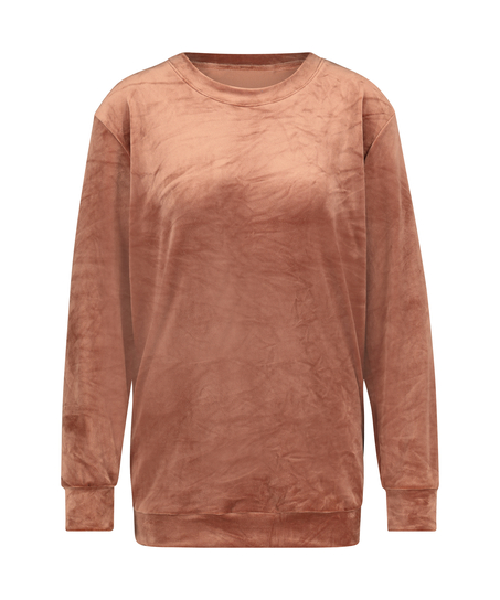 Aksamitny top ciążowy, R&oacute;żowy