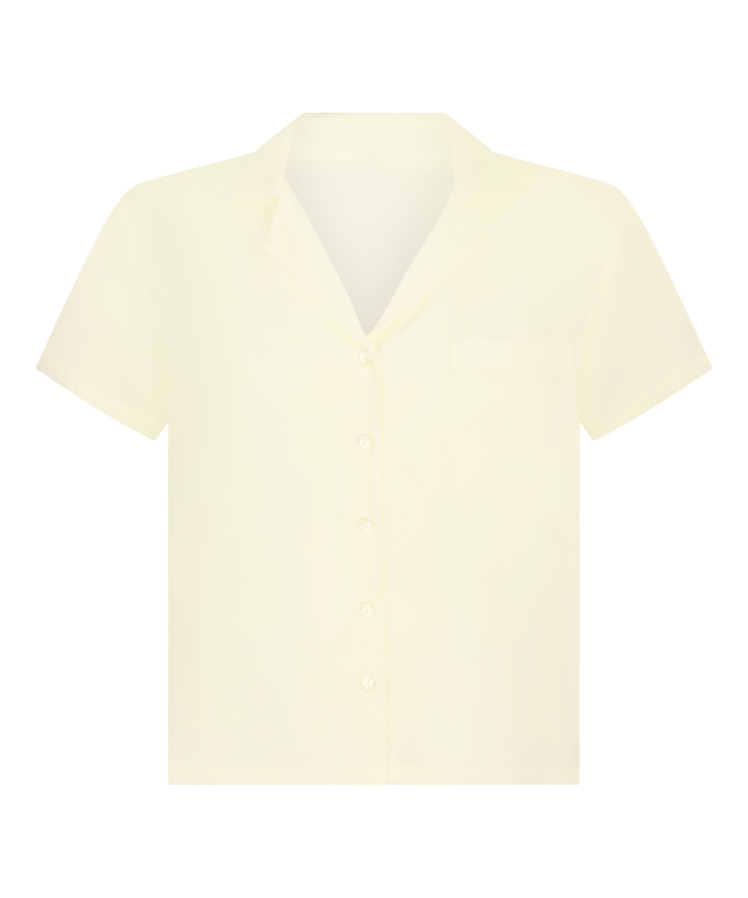 Satynowa narzutka Peppers z kr&oacute;tkim rękawem, Ż&oacute;łty