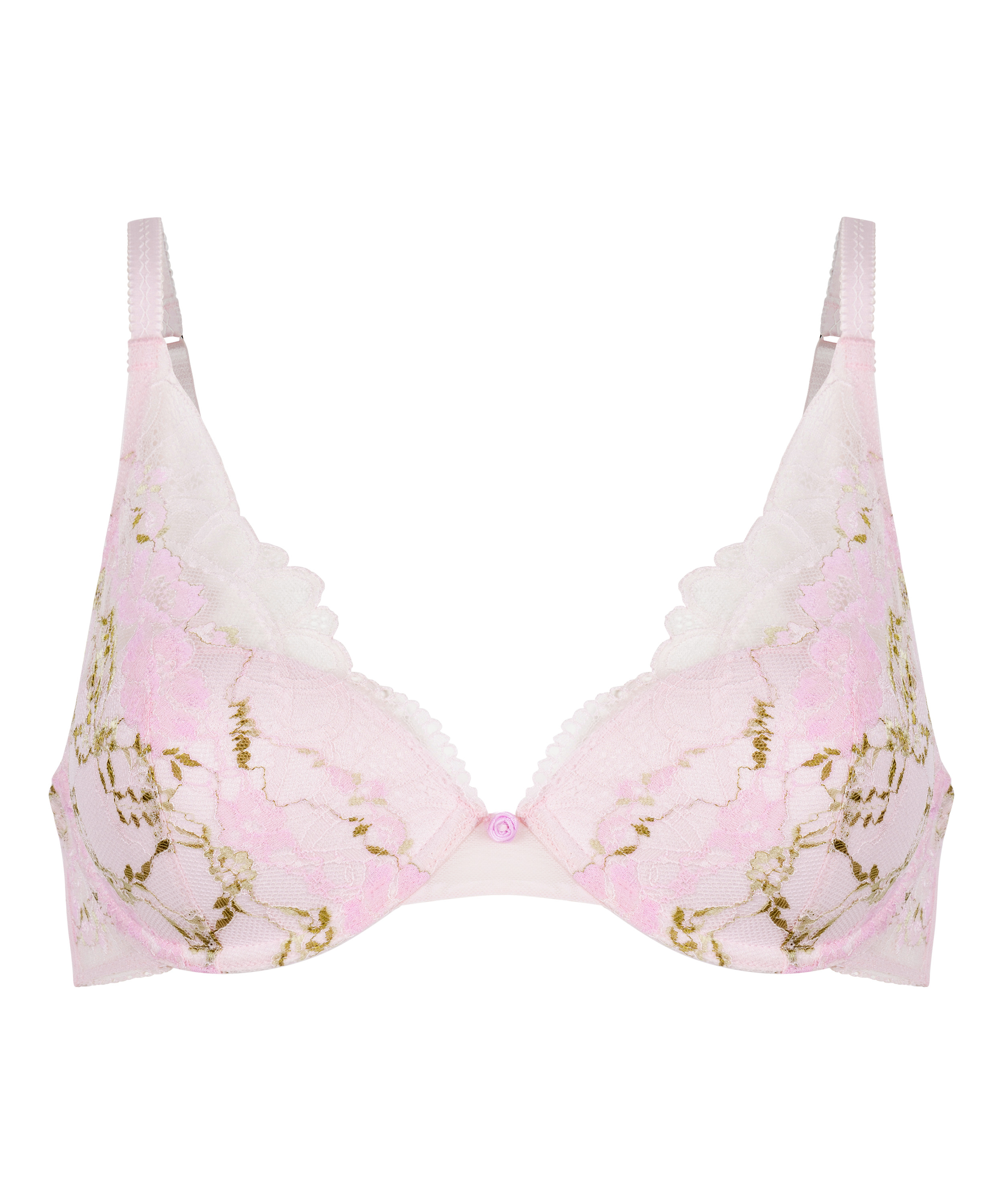 Biustonosz Miri z Fiszbinami i Wyści&oacute;łką, R&oacute;żowy, main