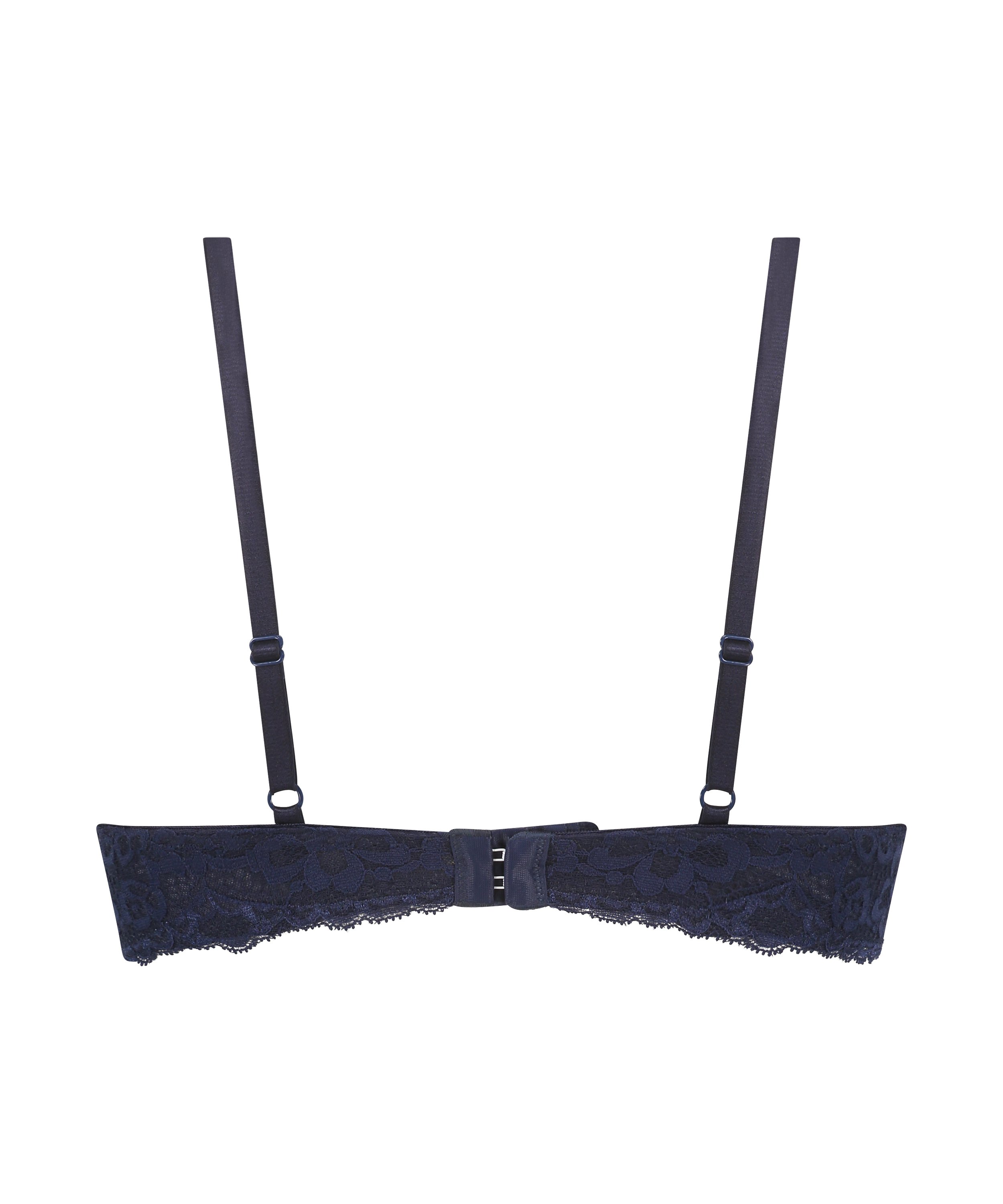 Wyściełany biustonosz push-up z fiszbinami Marine, Niebieski, main