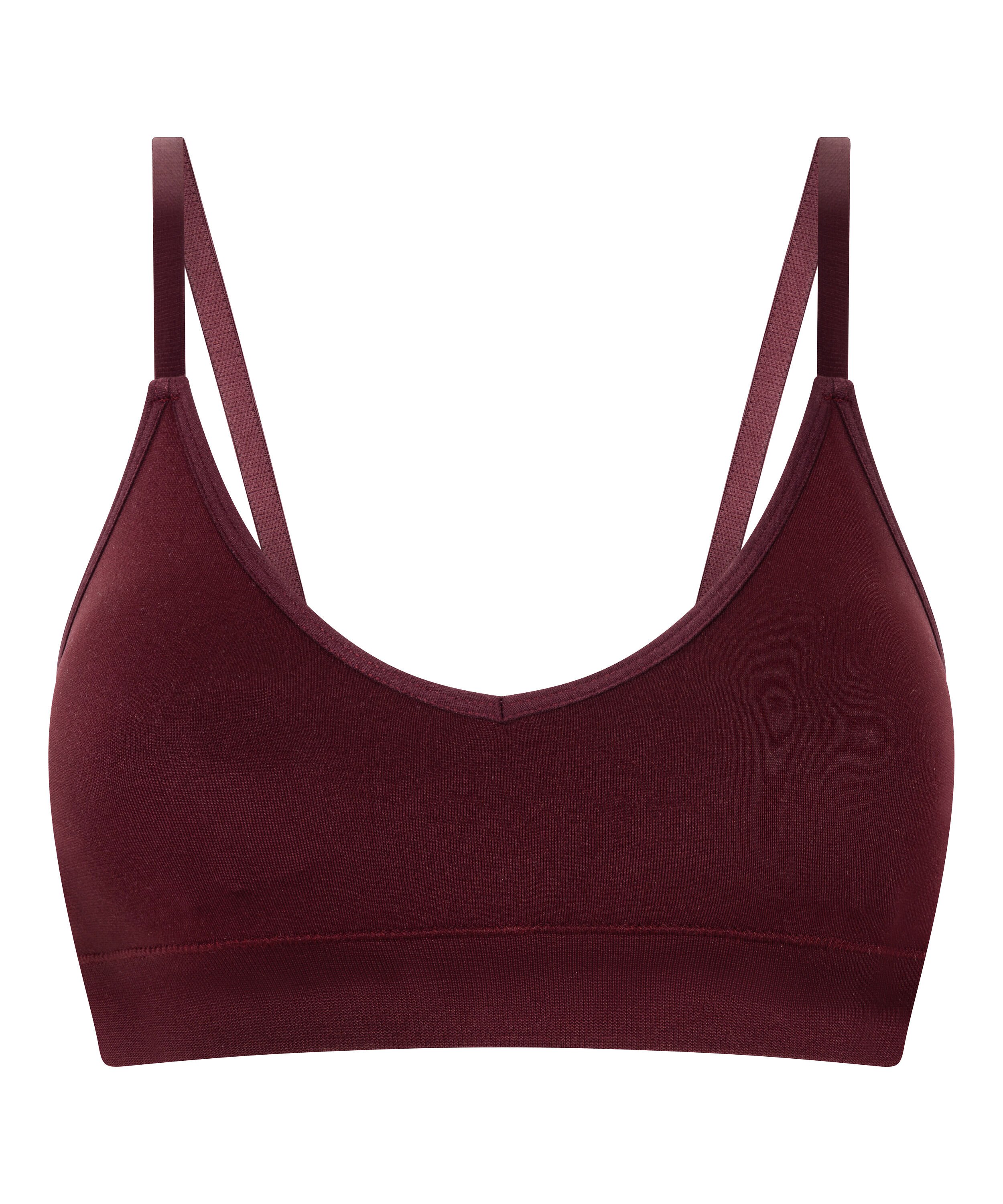 Tr&oacute;jkątny biustonosz bralette Dide, Czerwony