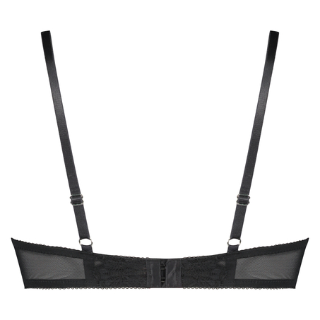 Ingrid Padded Push-up Underwired Bra, Czarny