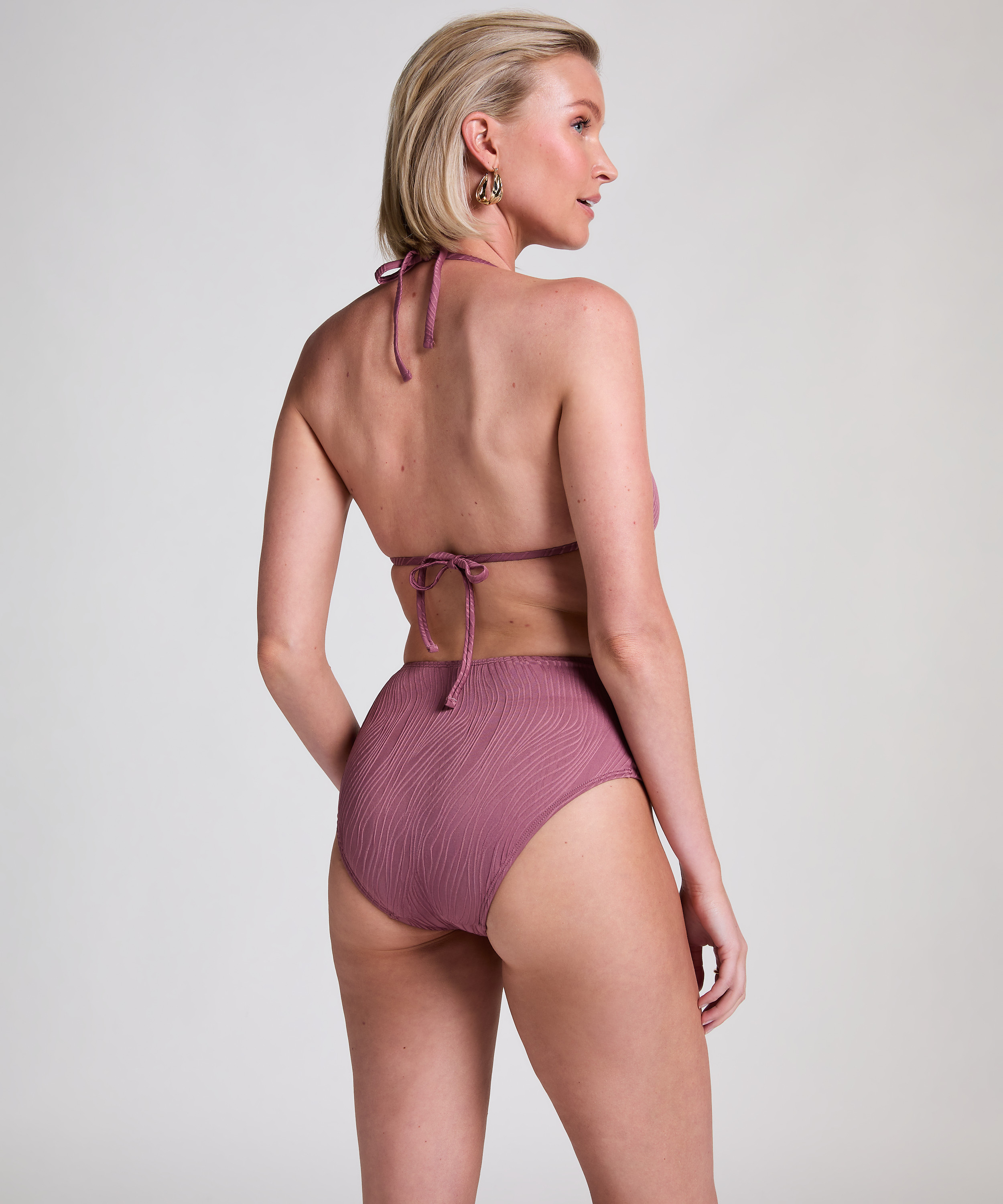Majtki od bikini Rio z wysokim stanem, Fioletowy, main