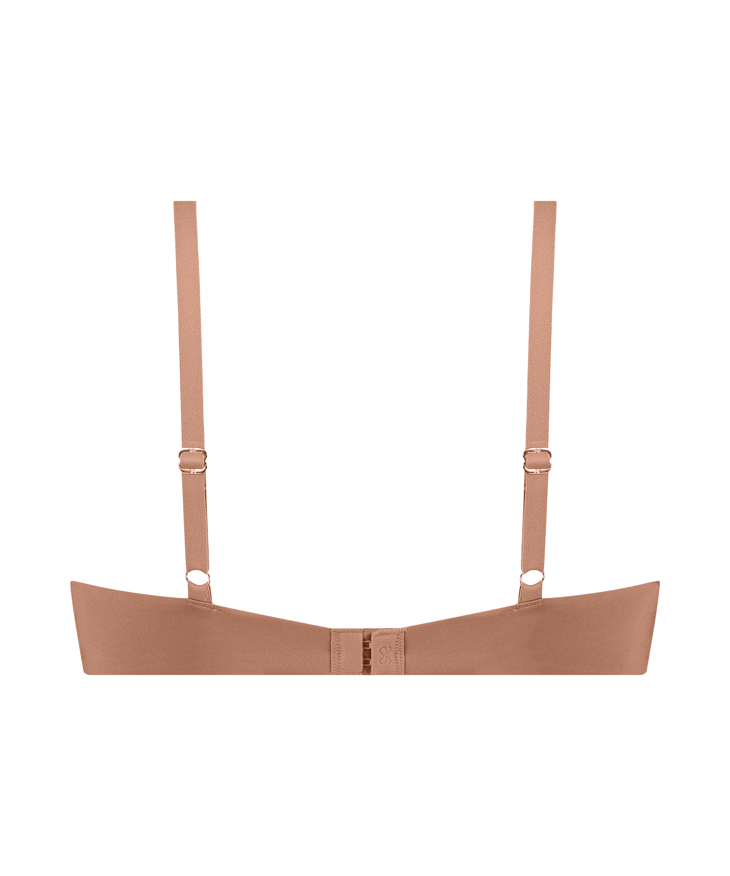 Usztywniony biustonosz push-up z fiszbinami Smooth, Brązowy, main