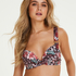 Stanik bikini push-up Animalia Rose, Brązowy